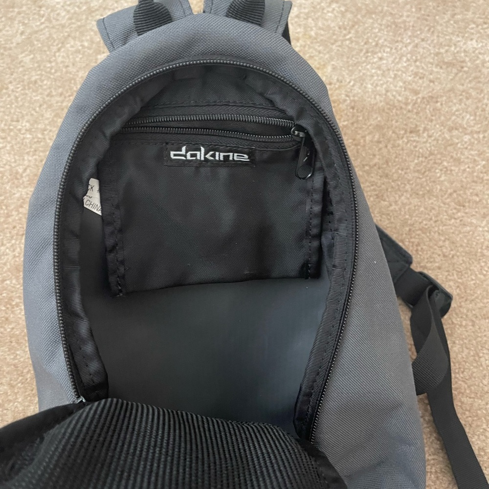 Dakine Gray and Black Backpack with Cartoon Design - Picture 2 of 4